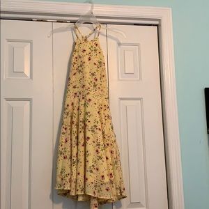 Yellow floral dress